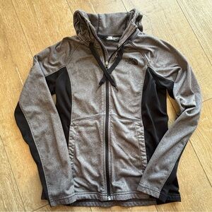 The North Face Women's Grey Heather Full-Zip Hoodie